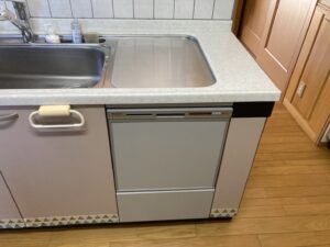 ヤマハトップオープン食洗機取替え交換工事　前扉60センチ　施工後2